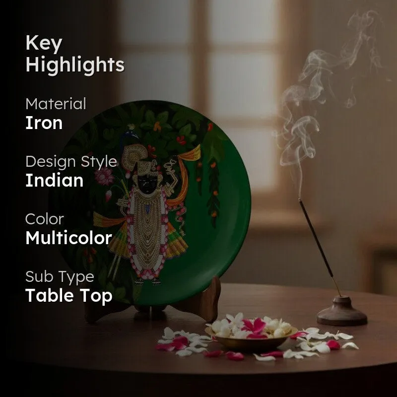 Festive Folklore Decorative Wall Plate With Stand - Set Of Two media 2
