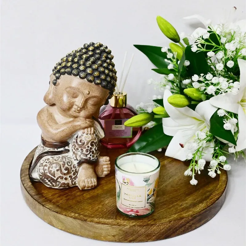 Vanilla Lily Scented Candle Glass Jar - Set Of Two media 6