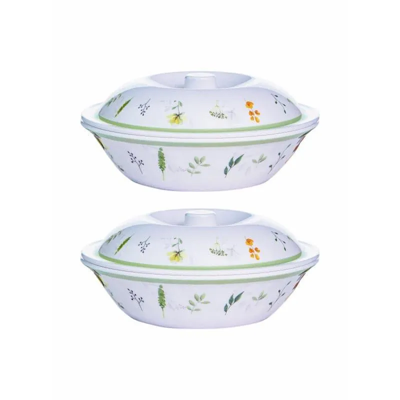 Servewell Floria Melamine Serving Casserole - Set Of Two media 3