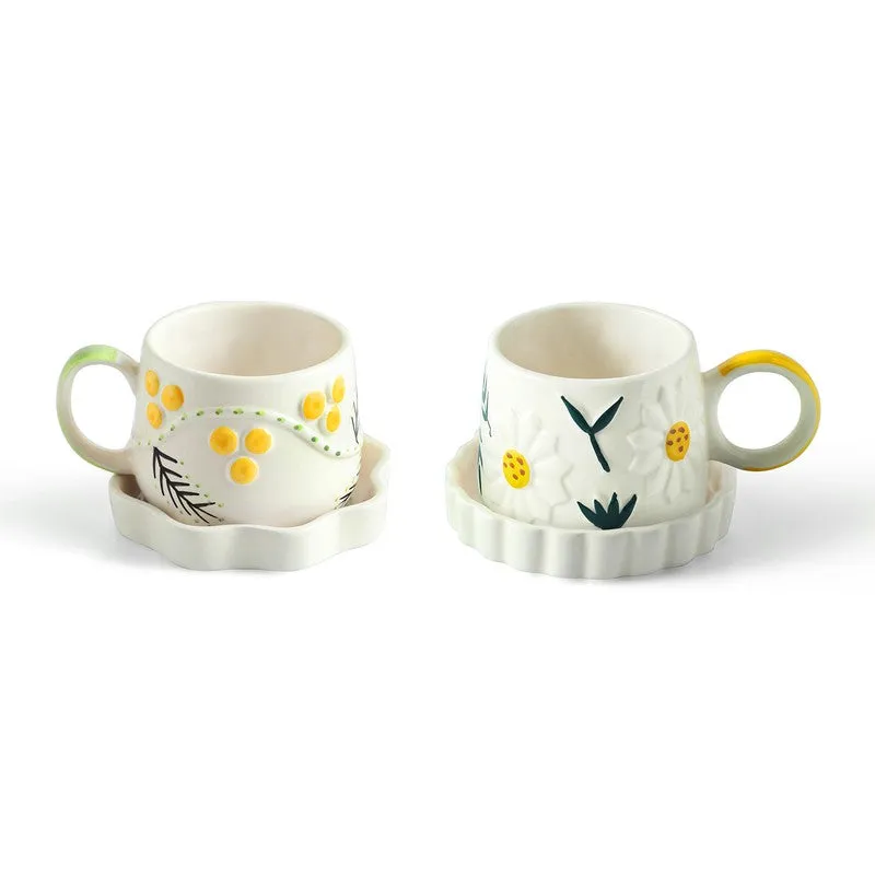 Sunbeam Bloom Cup & Saucer - Set of Two (310 ML) media 3