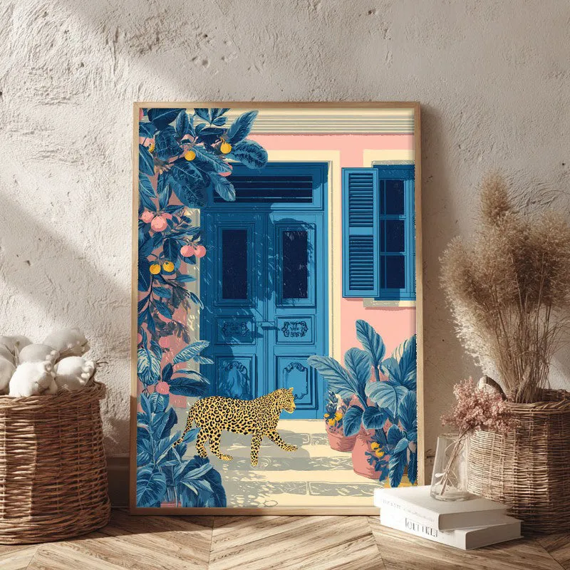 Nature Muse Canvas Wall Painting - Brown Frame media 3
