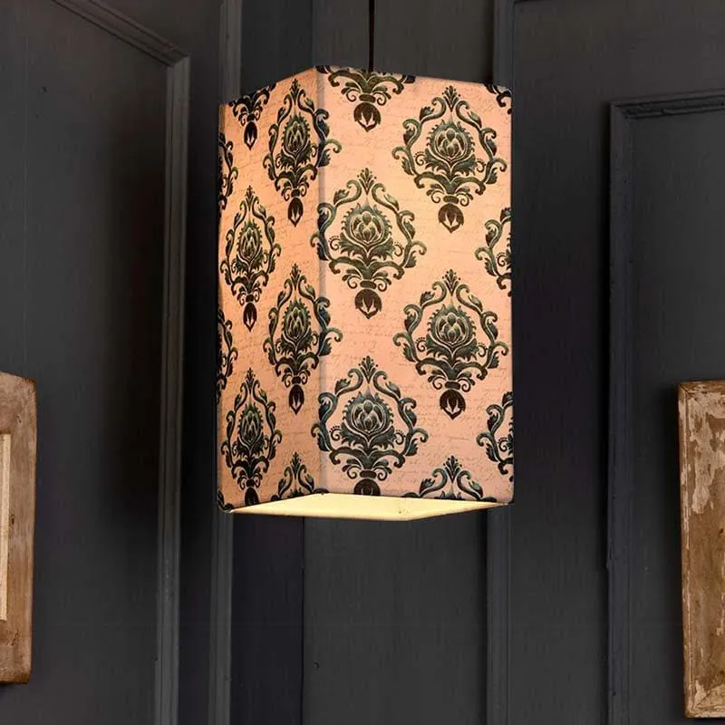 Ethereally Ethnic Fabric Ceiling Lamp media 1