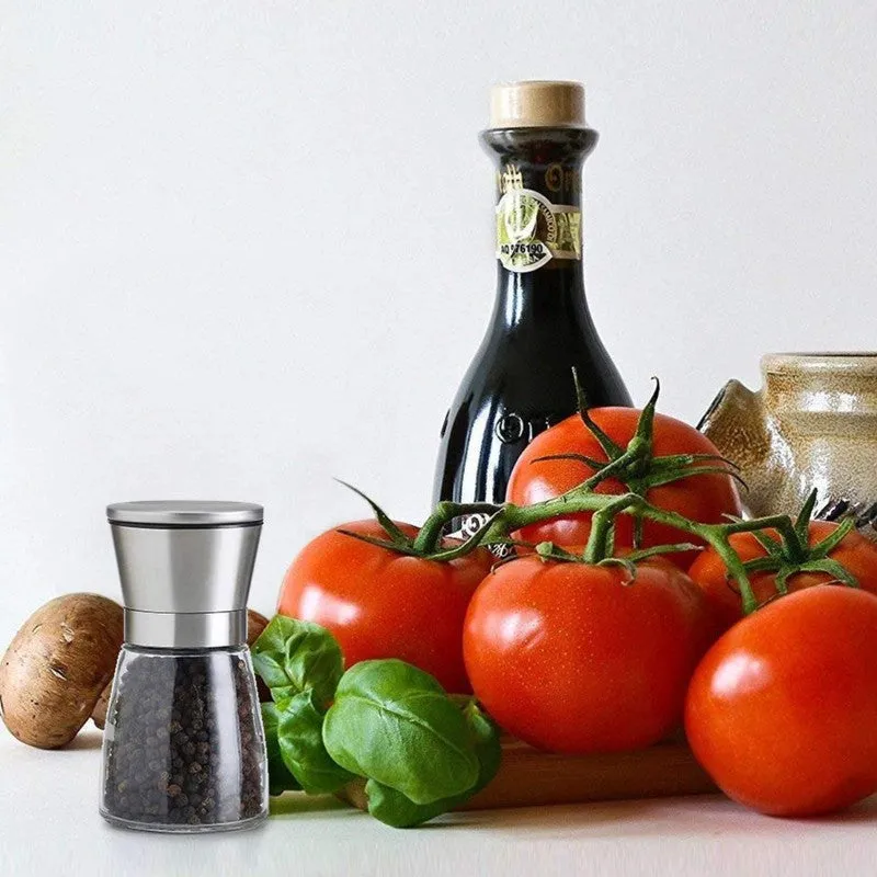 Stylish Minimalist Glass Salt & Pepper Grinder media 4