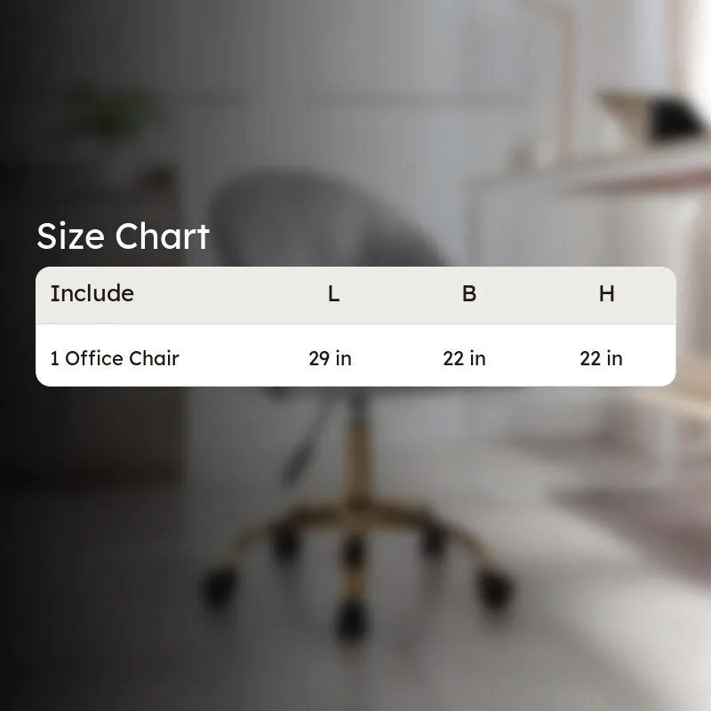 Opulon Metal Office Chair - Grey media 9