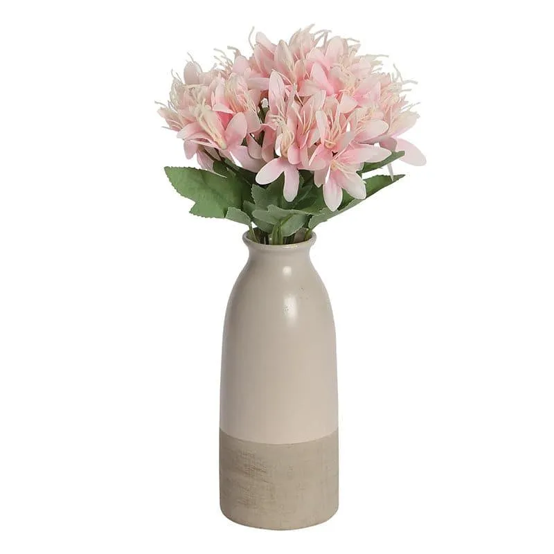 Faux Amaryllis Daisy Bunch (Light Pink) - Set Of Two media 3