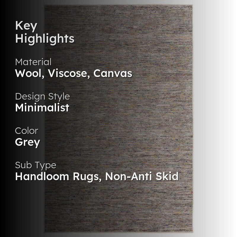 Heritage Hand Loomed Wool Rug - Grey media 2