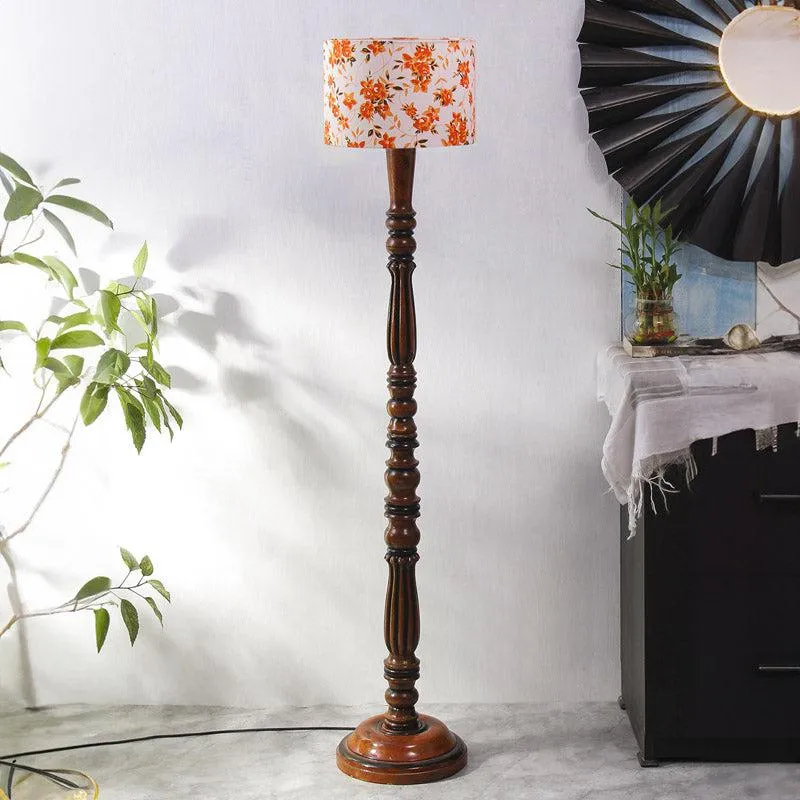 Ibis Masiya Vintage Wooden Floor Lamp media 3