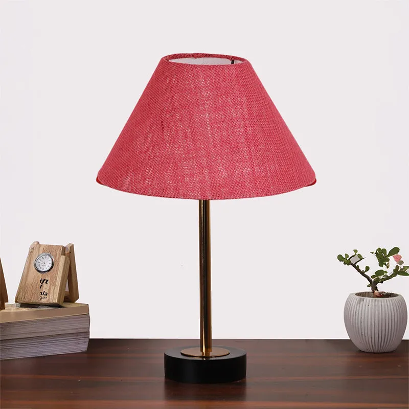 Sienna II Rodin Wooden Table Lamp - Pink,Gold,Black media 3