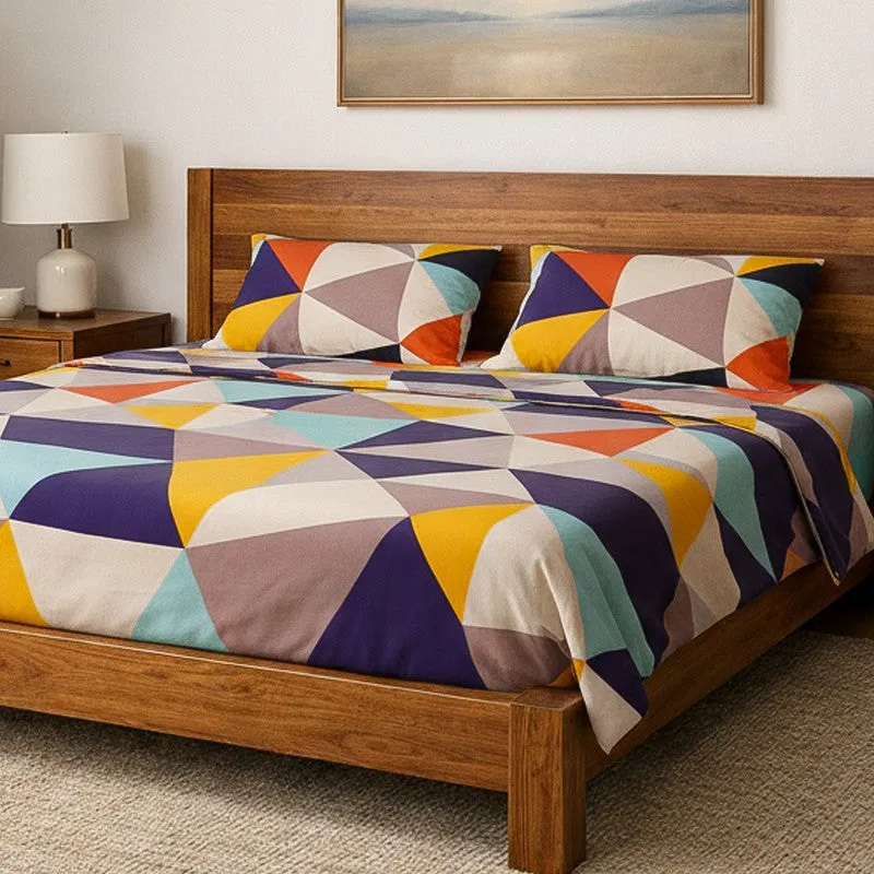 Kaleido Carnival Microfiber Bedsheet  - 125 GSM media 3