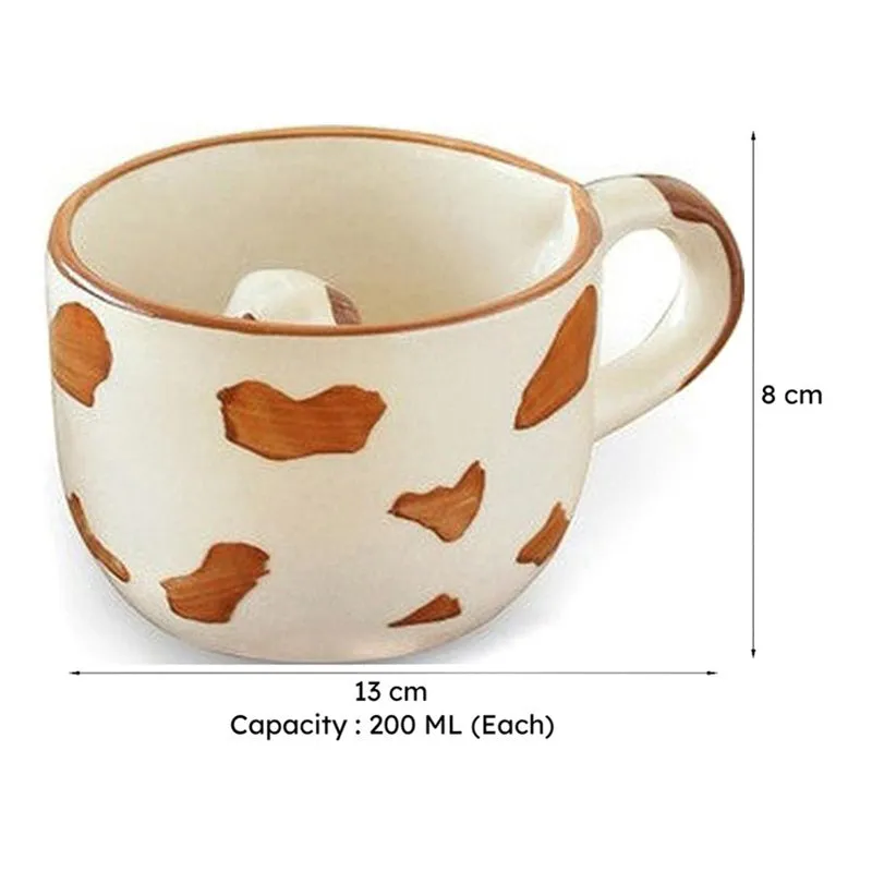 Puppy Ceramic Tea Cup (200 mL Each) - Set Of Two media 8