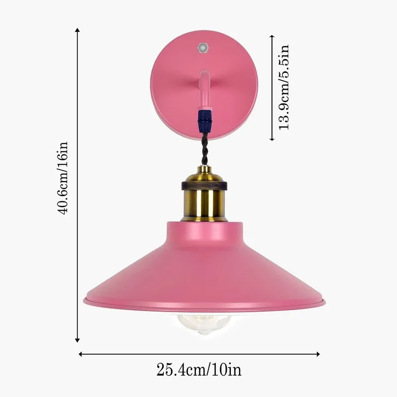 ZenithAura Metal Wall Lamp - Pink media 7