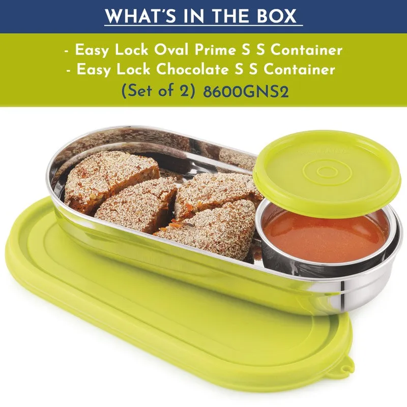 Elvra Go Lunch Box (100 mL,450 mL) - Two Piece Set media 5