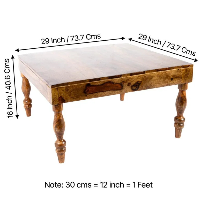 Oervon Sheesham Wooden Center Table - Brown media 10
