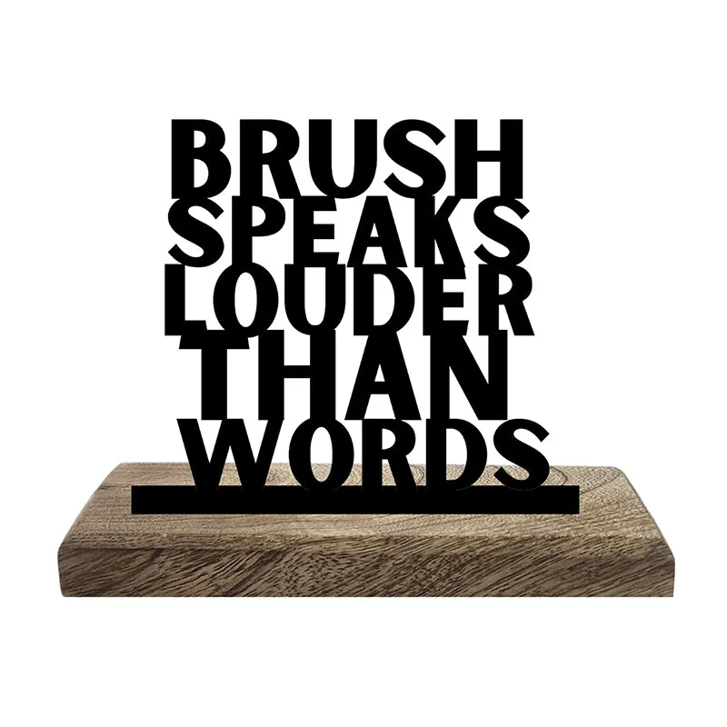 Brush & Art Showpiece - Set Of Two media 4