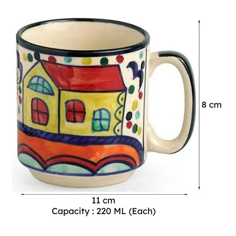 Sweet Ceramic Tea Cup (220 mL Each) - Set of Twelve media 8