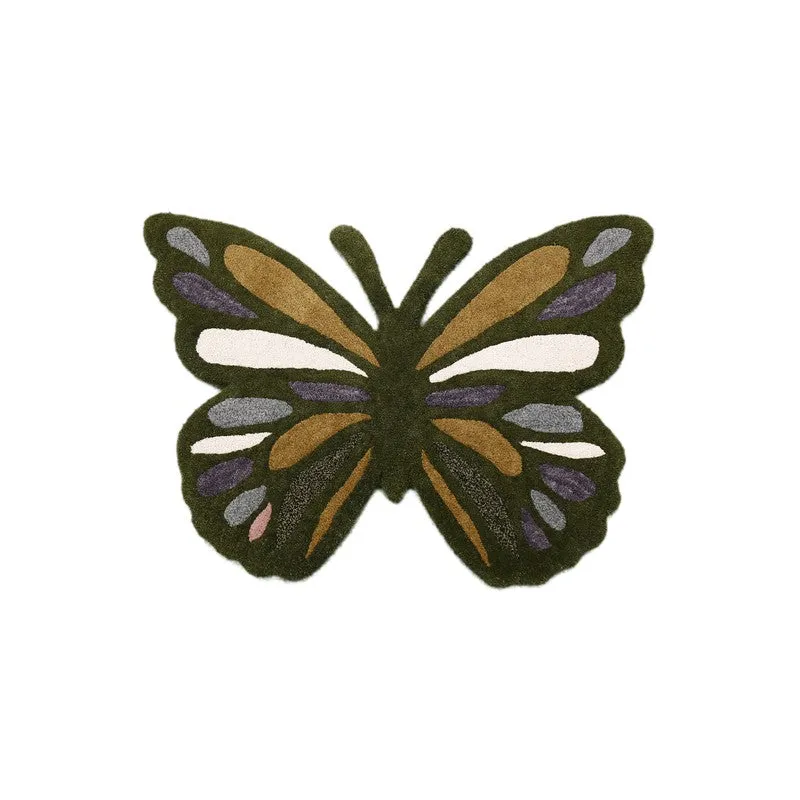 Floral Wings Wool Carpet media 1
