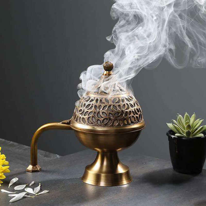 Mriganka Brass Incense Holder media 8
