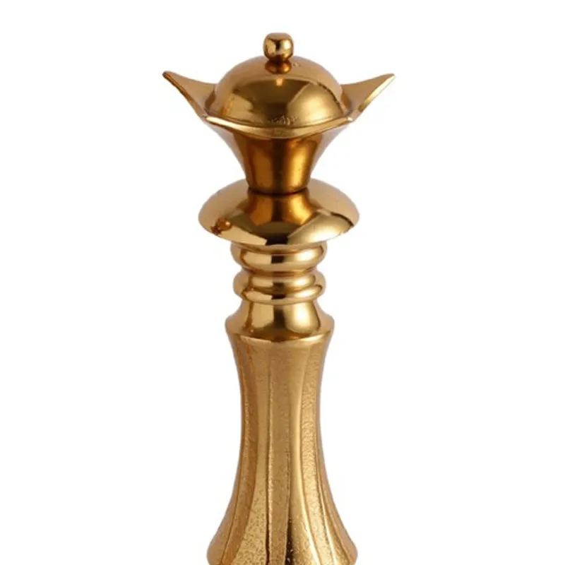 Maison King and Queen Decorative Showpiece (Gold) - Set Of Two media 4