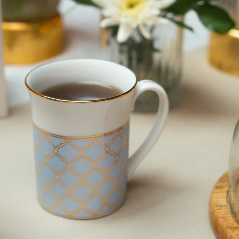 Noritake Eternal Palace Porcelain Coffee Mug (Grey) - 280 mL media 6