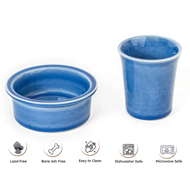 Tarangini Ceramic Dabara Set (120 ML) - Four Piece Set media 5