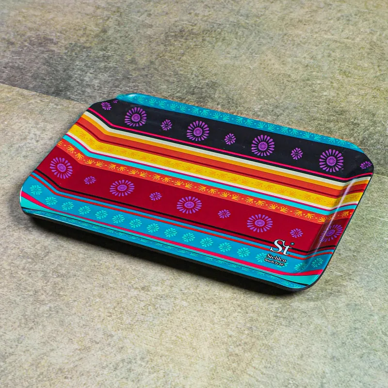 Ethnic Borders Melamine Serving Tray media 4