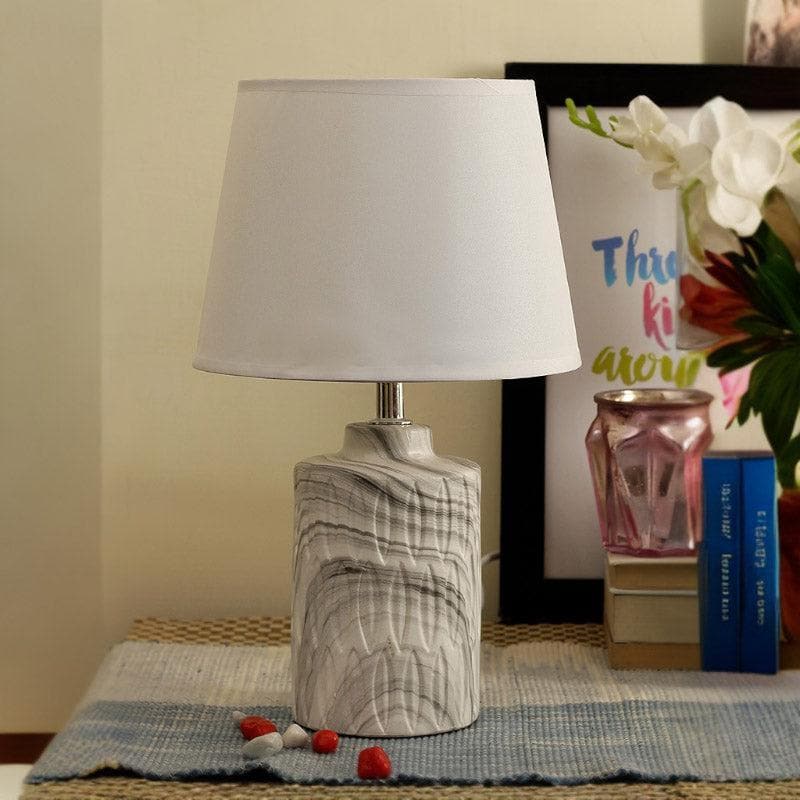 Hedy Ceramic Table Lamp - Grey media 3