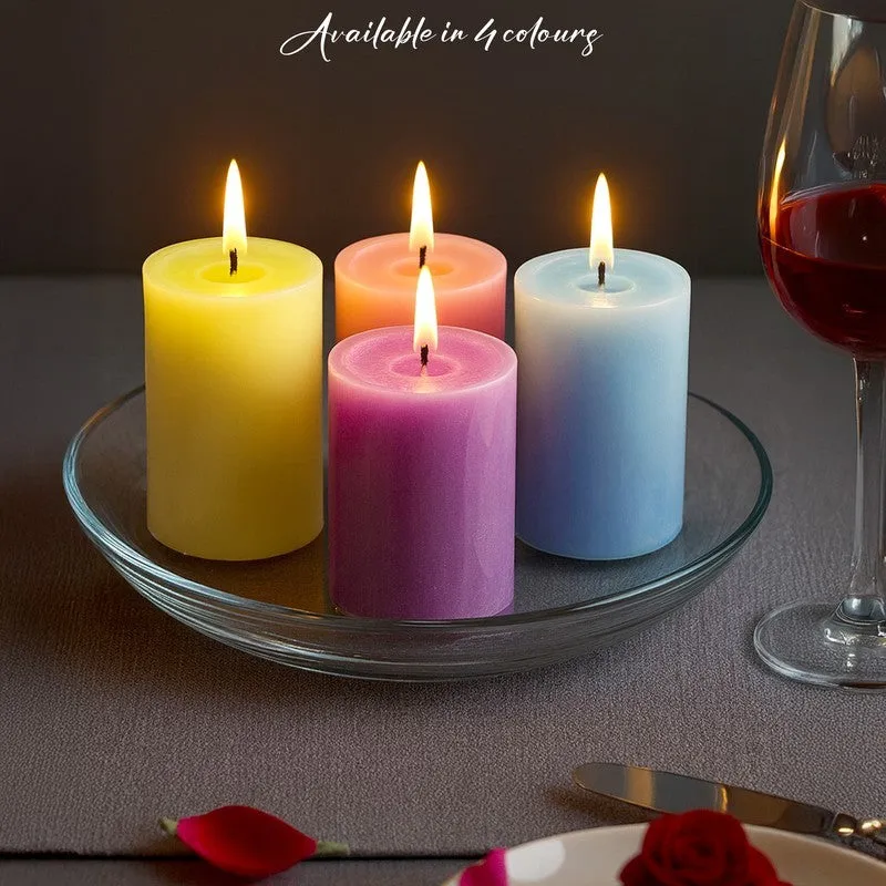 AuraFlame Designer Wax Candle (Yellow) - Set Of Three media 9