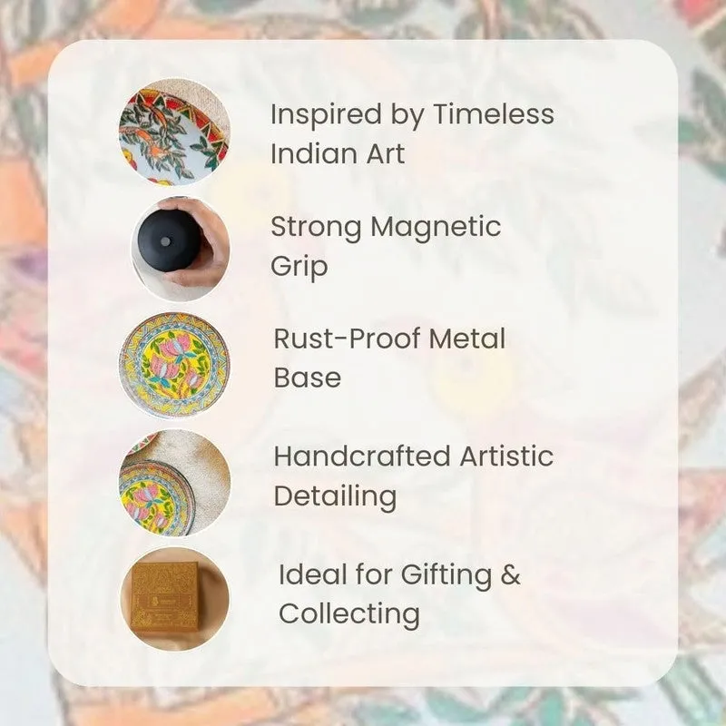 Rustic Harmony Fridge Magnet - Set Of Three media 3
