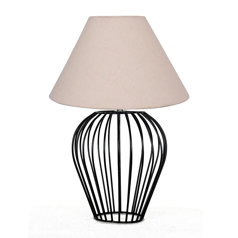 Spire Curve Metal Table Lamp - Beige,Black media 3