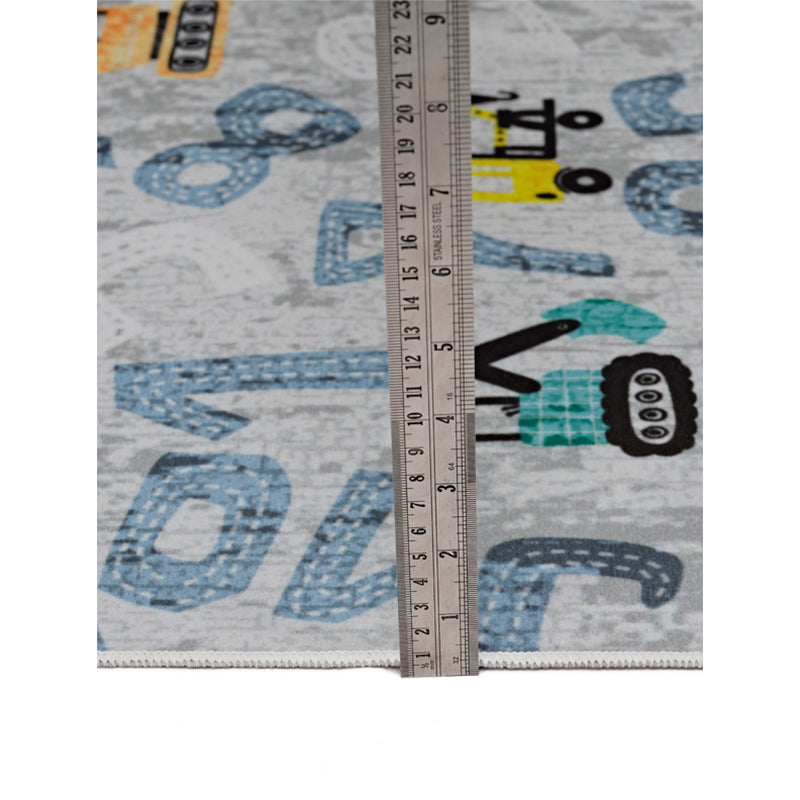 Number Crane Carpet - Blue media 7