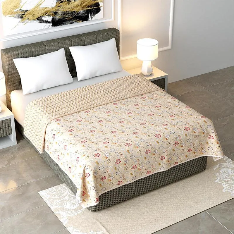 Abhi Cotton Cotton Dohar (Beige) - 185 GSM media 1