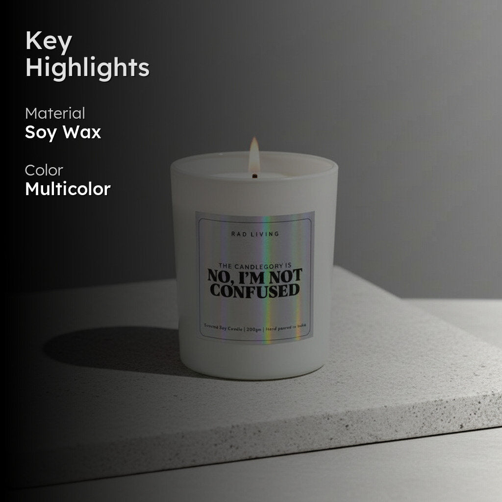 No I'm Not Confused Scented Candle media 2