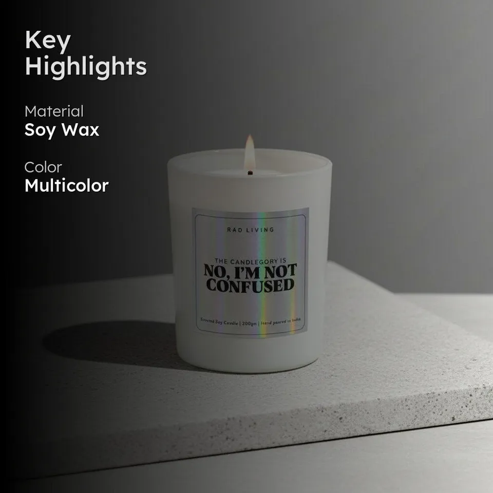 No I'm Not Confused Scented Candle media 2