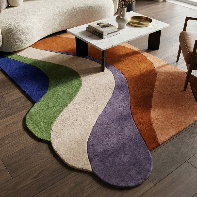 Zentro Cotton Carpet - 5 x 8 ft