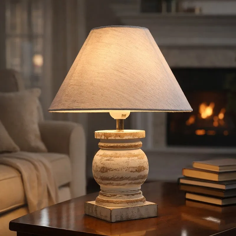MonoCraft Wooden Table Lamp - White media 3