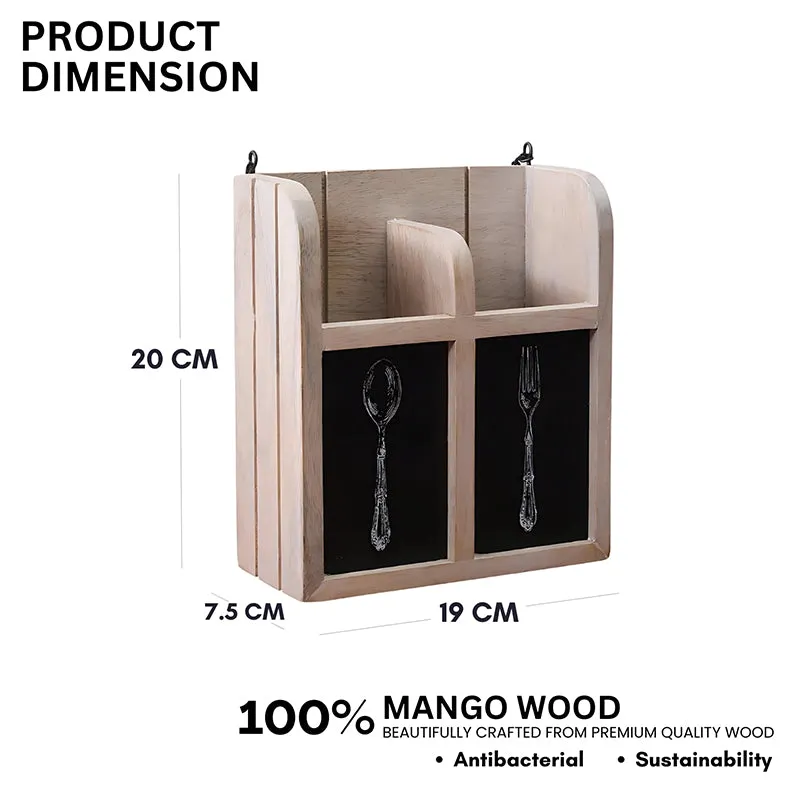 Paloma Wood Cutlery Holder media 8