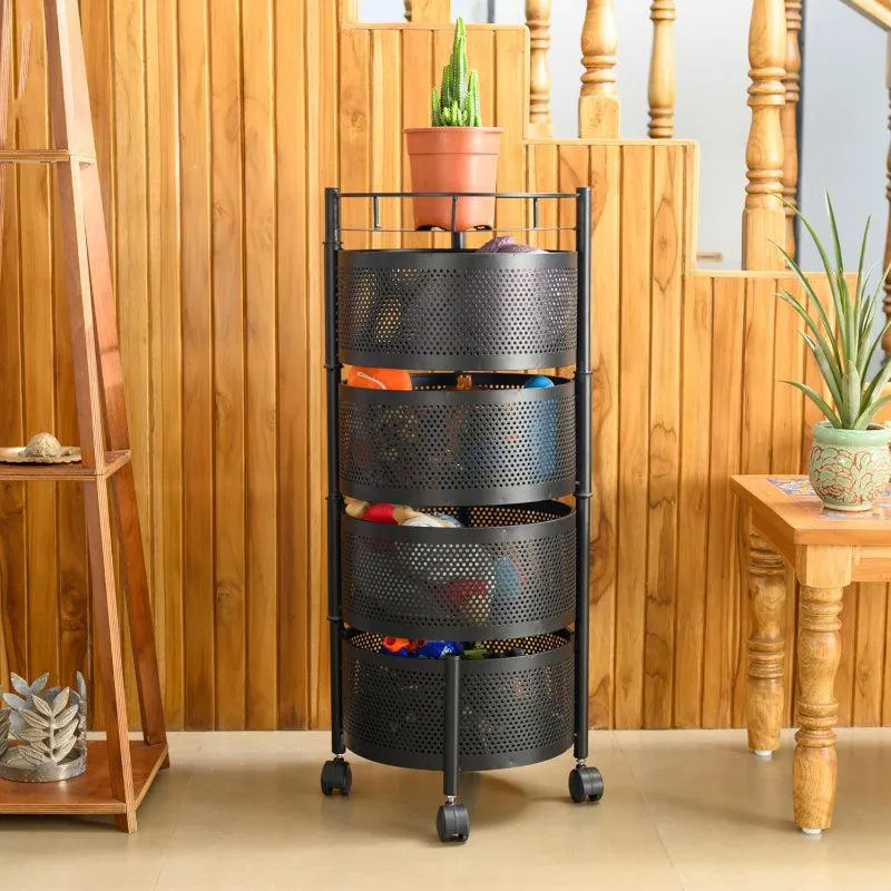 Meso Four Tier Storage Rack With Wheels media 3