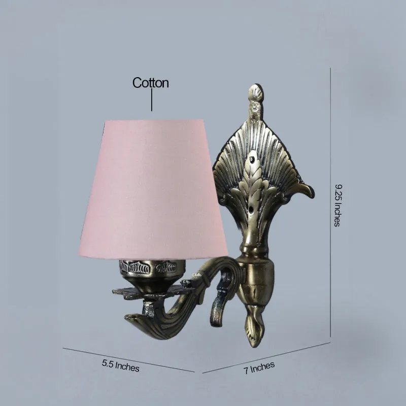 Magda Masique Conical Fabric & Metal Wall Lamp - Grey media 4