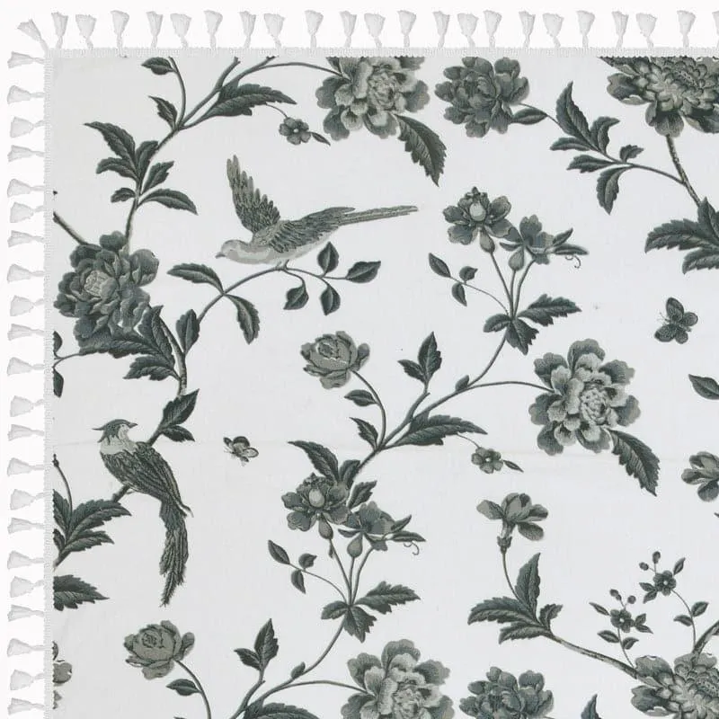 Vipasa Floral Table Cover - Grey media 5