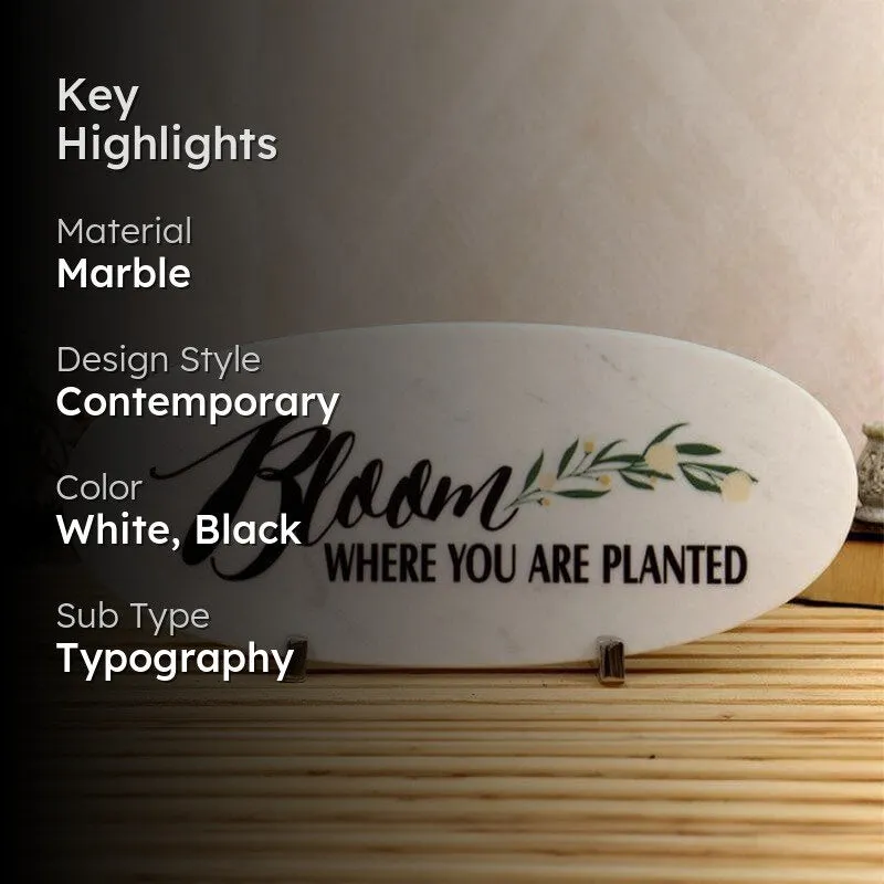 Bloom Bright Printed Marble Showpiece media 2