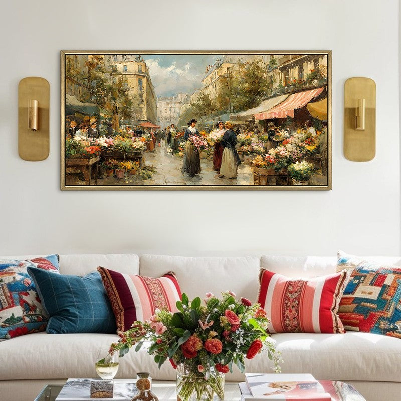 Antique European Market Journey Wall Art