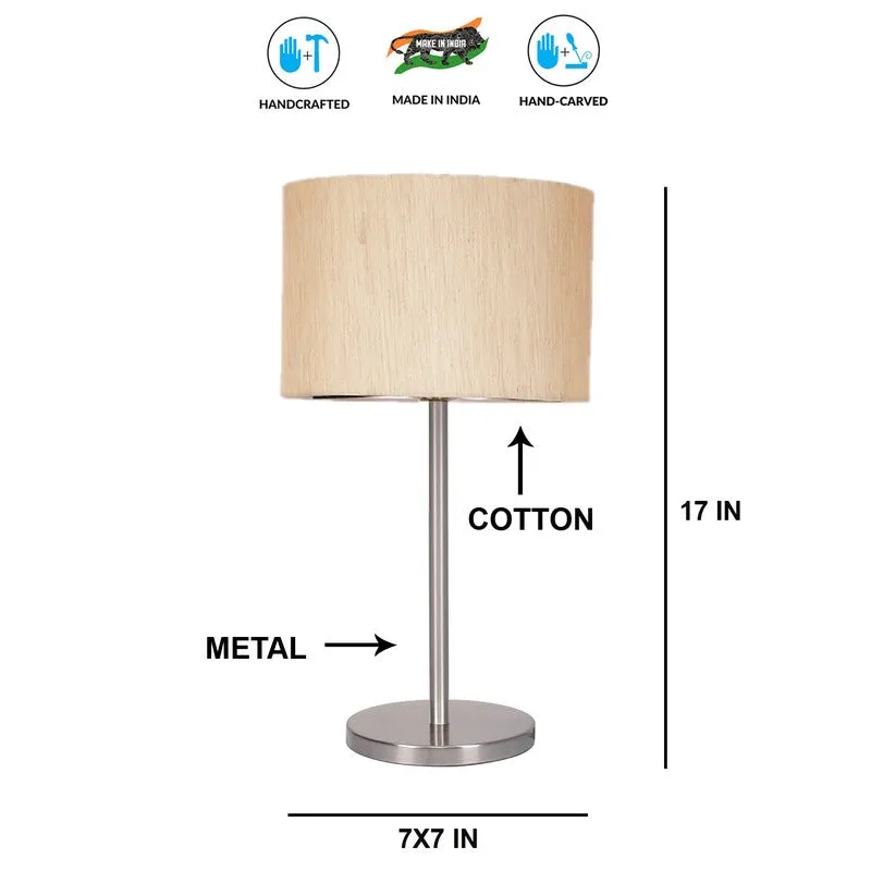 Noctra Lumo Glow Metal Table Lamp - Ivory media 8