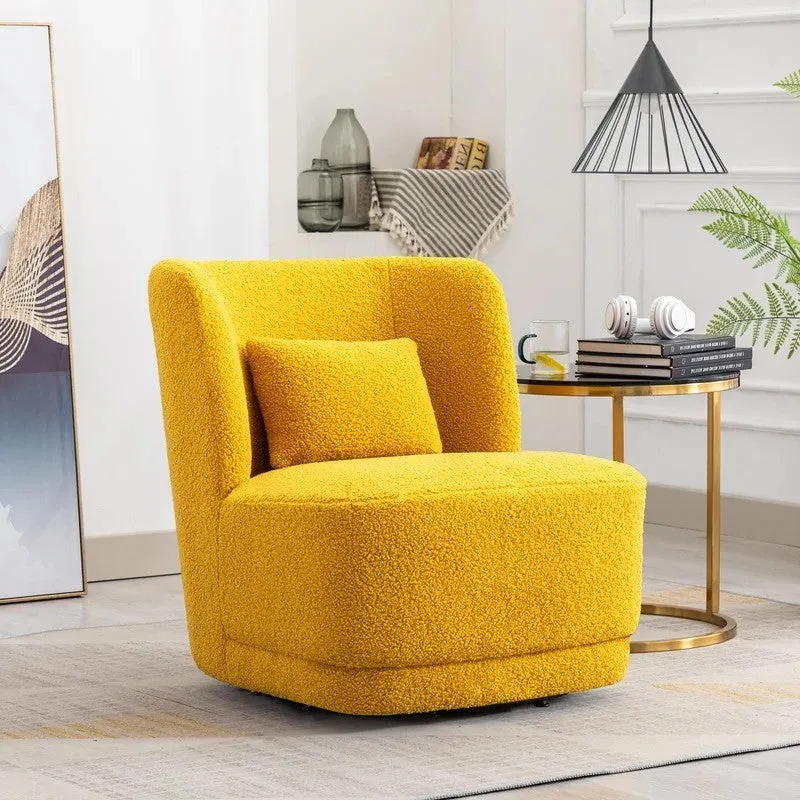 Urbano Neem Wood Accent Chair - Yellow media 3