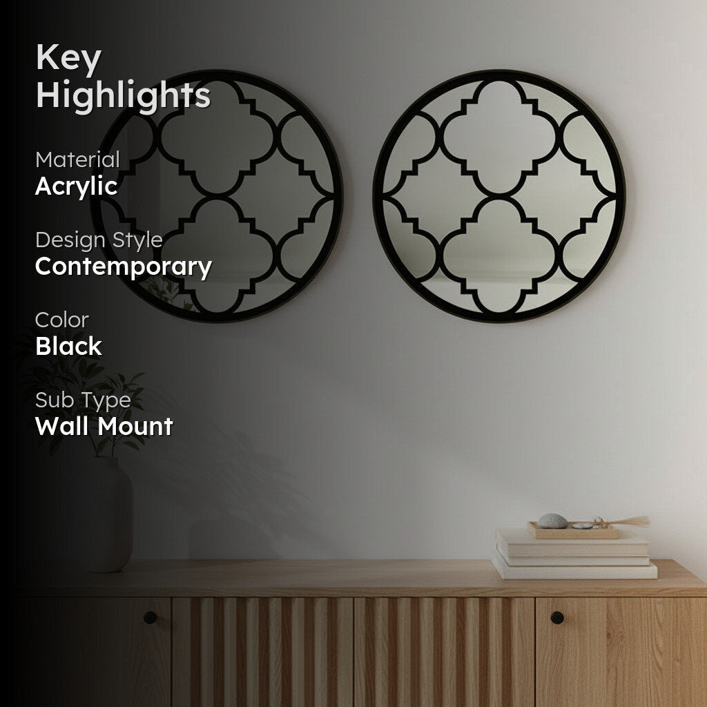 Medina Motif Decorative Wall Mirror - Set Of Two media 2