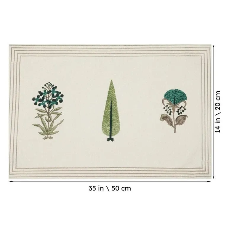 Bloomscape Cotton Table Mat (Blue) - Set Of Six media 6