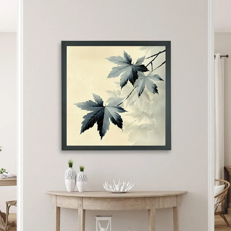 Shades Of Leaves Wall Art With Resin Frame media 4