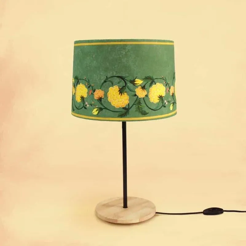 Mesto Flora Handpainted Fabric Table Lamp - Multicolor media 4