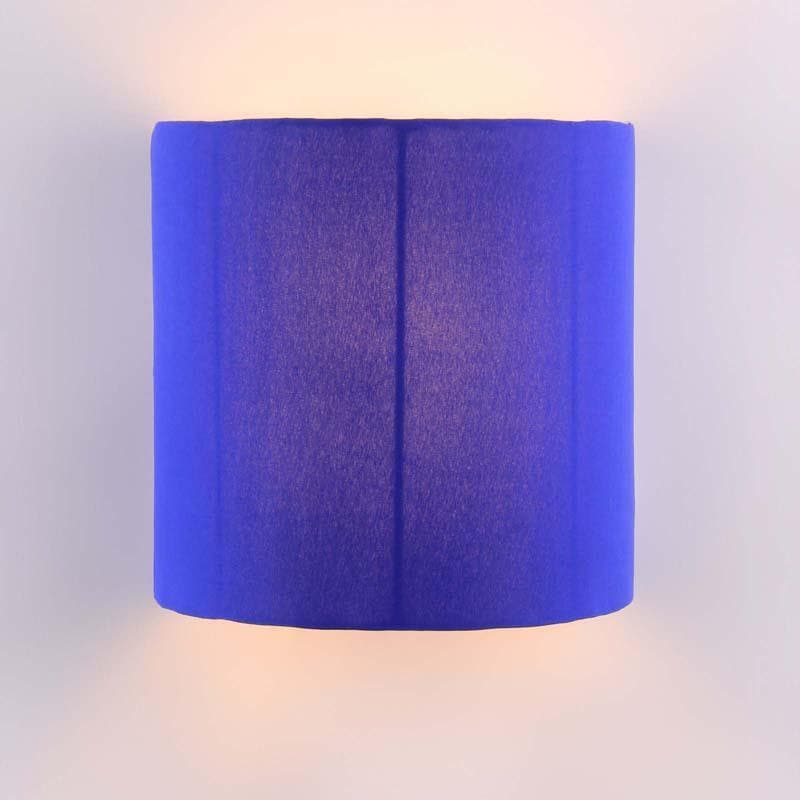 Cylindrical Floating Fabric Wall Lamp - Blue media 4