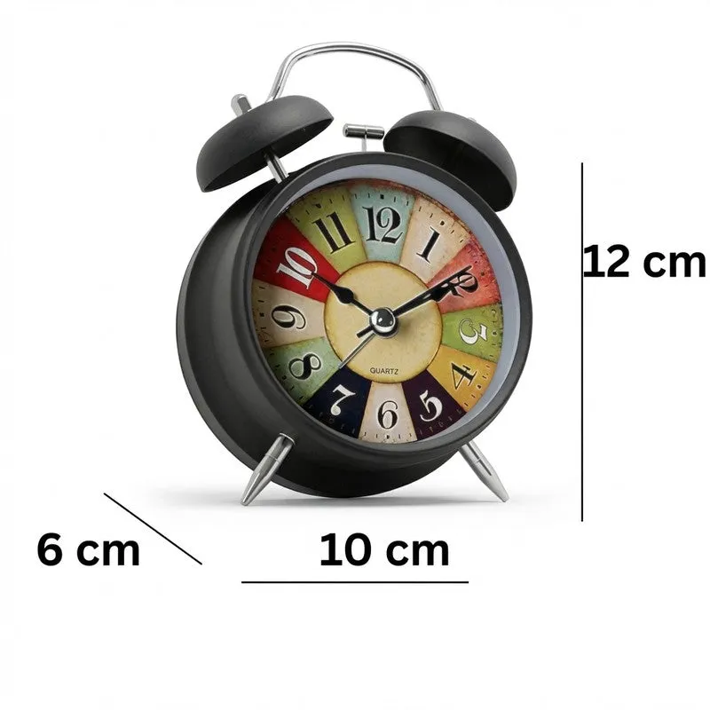 Classic Tick Round Metal Table Clock media 8