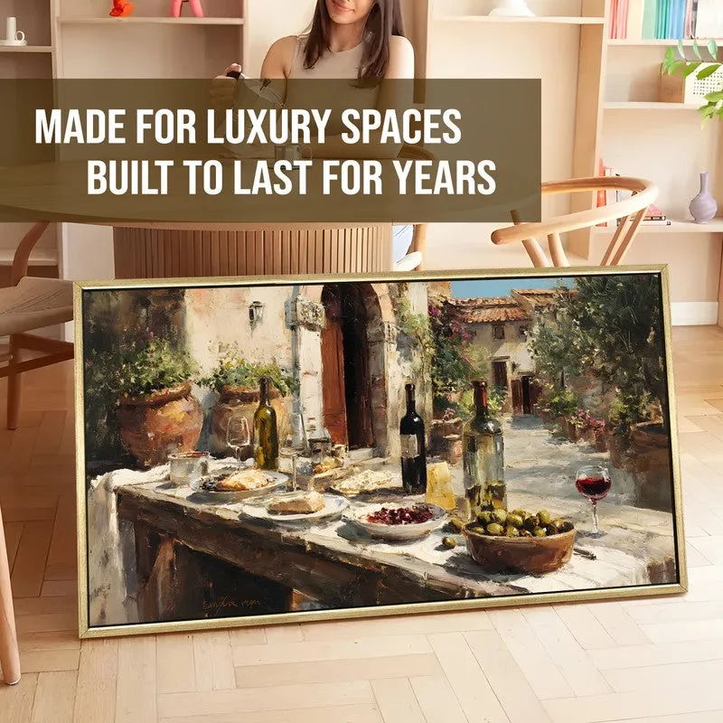 Gathered Canvas Wall Painting With Frame media 5